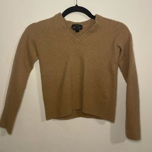 J crew tan mid length cardigan
